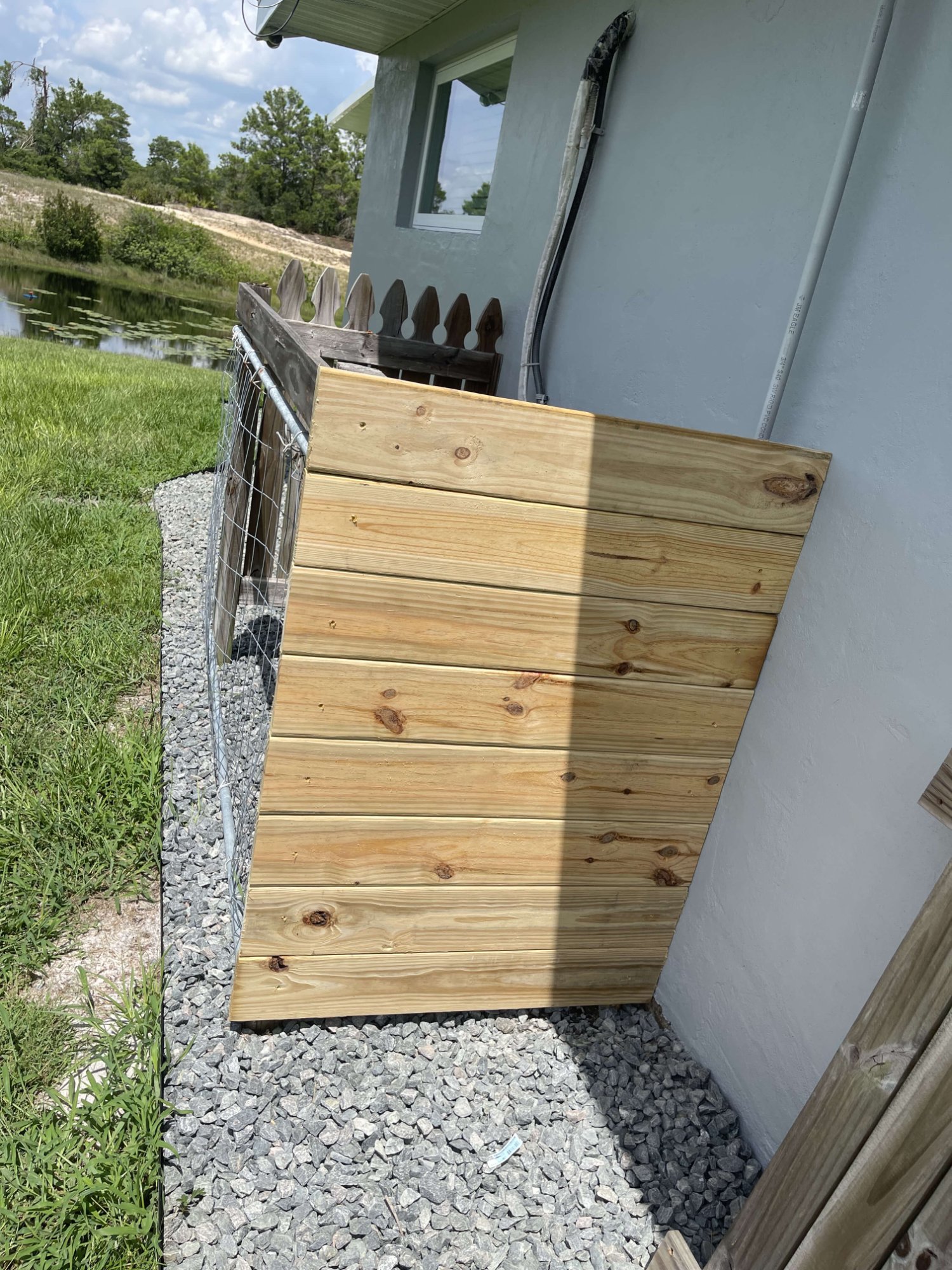 Wooden panel build